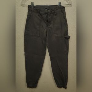 Olive Jogger Pants w/ Gathered Hemline, SZ: 3/26 ~ EUC